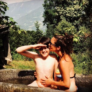 Emmanuelle Boidron et son fils Arthur sur Instagram. Le 23 juillet 2021.