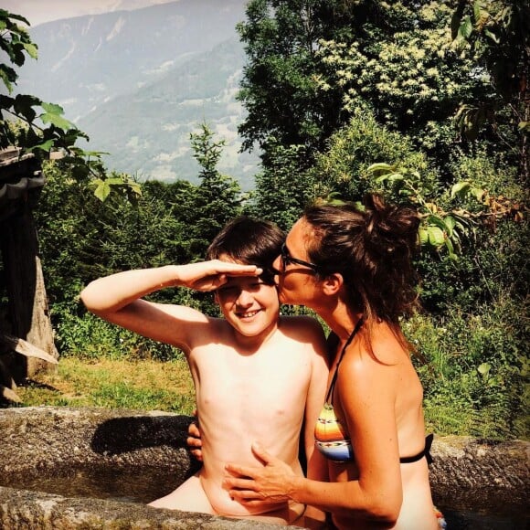 Emmanuelle Boidron et son fils Arthur sur Instagram. Le 23 juillet 2021.