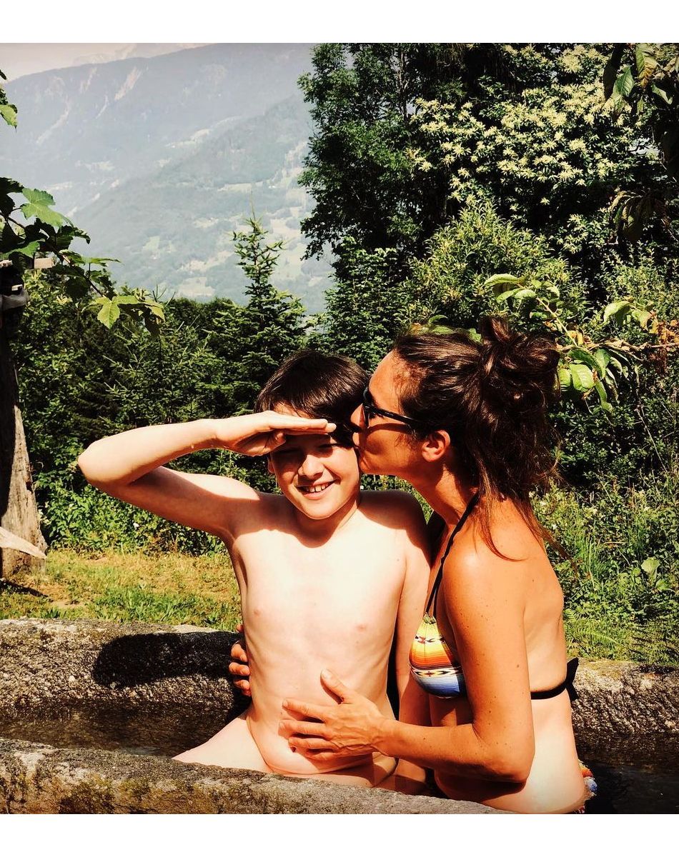 Emmanuelle Boidron et son fils Arthur sur Instagram. Le 23 juillet 2021.