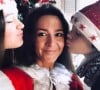 Emmanuelle Boidron et ses enfants, Leia et Arthur. Instagram, le 24 décembre 2020.