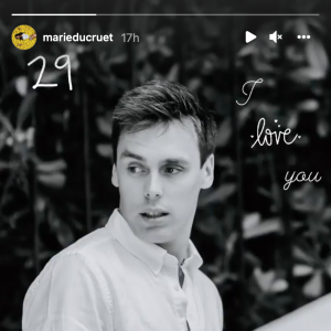 Louis Ducruet a reçu un message de son épouse Marie Ducruet pour son anniversaire. Le 26 novembre 2021.