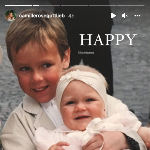 Louis Ducruet a reçu un message de sa petite soeur Camille Gottlieb pour son anniversaire. Le 26 novembre 2021.