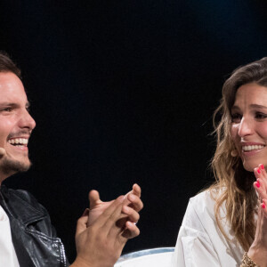 Exclusif - Laury Thilleman et son mari Juan Arbelaez - Enregistrement de l'émission "La Chanson secrète 9" à la Seine musicale à Paris, diffusée le 27 novembre sur TF1 à 21h05© Gaffiot-Moreau / Bestimage 