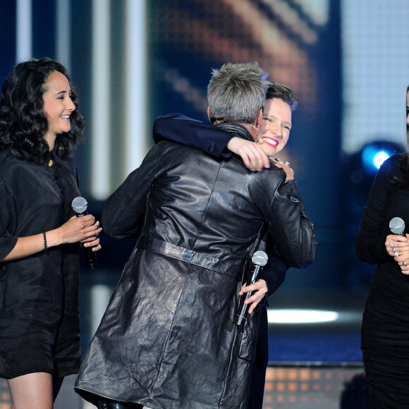 Exclusif -  Florent Pagny, Anne Sila, Marghe et Marina Kaye - Surprises - Enregistrement de l'émission "La Chanson secrète 9" à la Seine musicale à Paris, diffusée le 27 novembre sur TF1 à 21h05 © Gaffiot-Moreau / Bestimage 