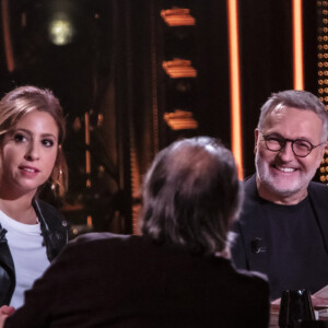 Exclusif - Léa Salamé, Laurent Ruquier pendant le tournage de l'émission On Est En Direct (OEED) du samedi 27 novembre 2021 à Paris