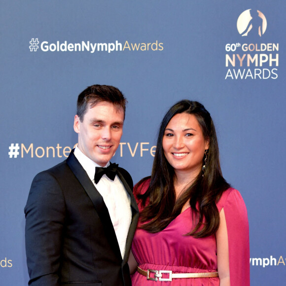 Louis et Marie Ducruet lors du photocall de la cérémonie des Nymphes d'Or du 60ème festival de télévision de Monte Carlo au Grimaldi Forum à Monaco le 22 juin 2021. © Bruno Bebert / Bestimage