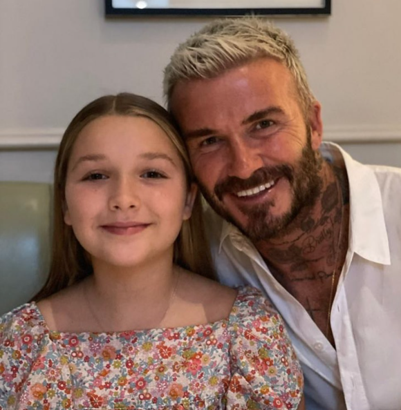 David Beckham a été blessé au visage : la responsable ? Sa fille de 10 ans, Harper !