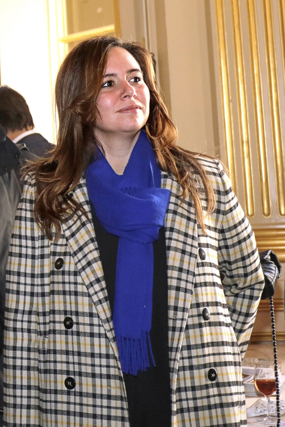 La conseillère politique d'Eric Zemmour, Sarah Knafo, en marge d'une réunion à Paris le 17 novembre 2021.