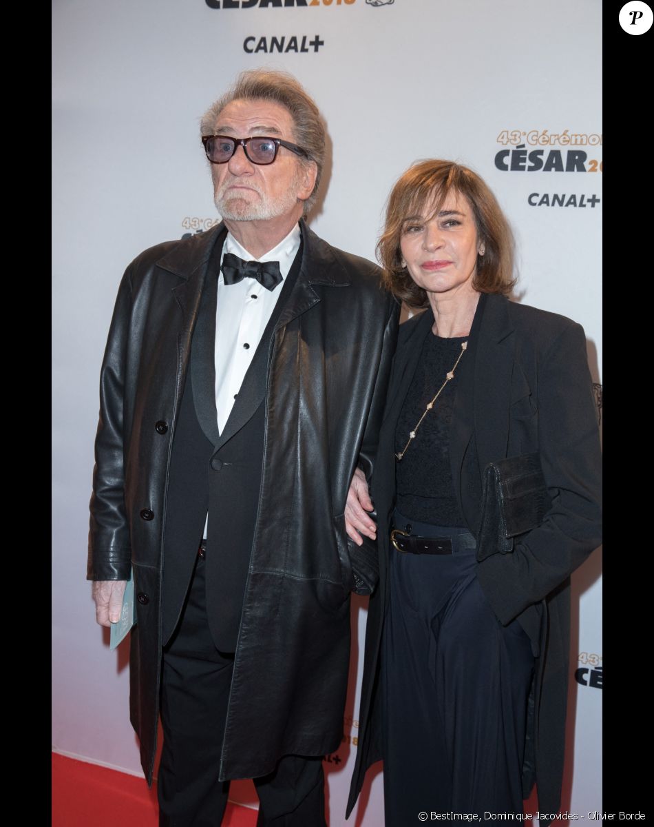 Eddy Mitchell, Muriel Bailleul - Arrivées lors de la 43ème cérémonie des Cesar à la salle Pleyel à Paris, le 2 mars 2018. © Dominique Jacovides - Olivier Borde / Bestimage