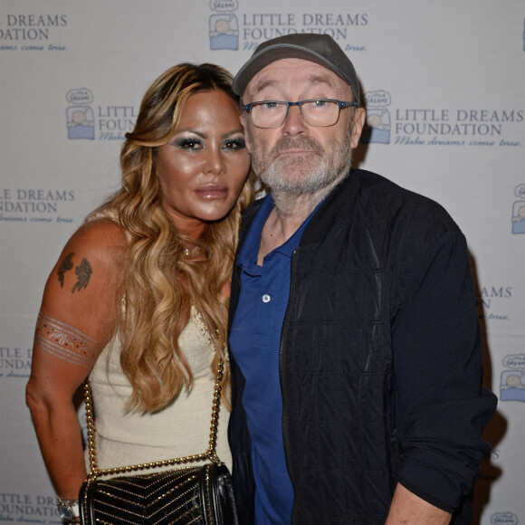 Phil Collins et sa femme Orianne Collins à la conférence de presse de Little Dreams Foundation au Satai à Miami.