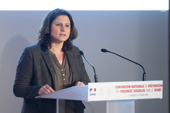 Roxana Maracineanu - Ministre des Sports - Convention nationale pour la prévention de la violence sexuelle dans le sport à Paris. © JB Autissier/Panoramic/Bestimage