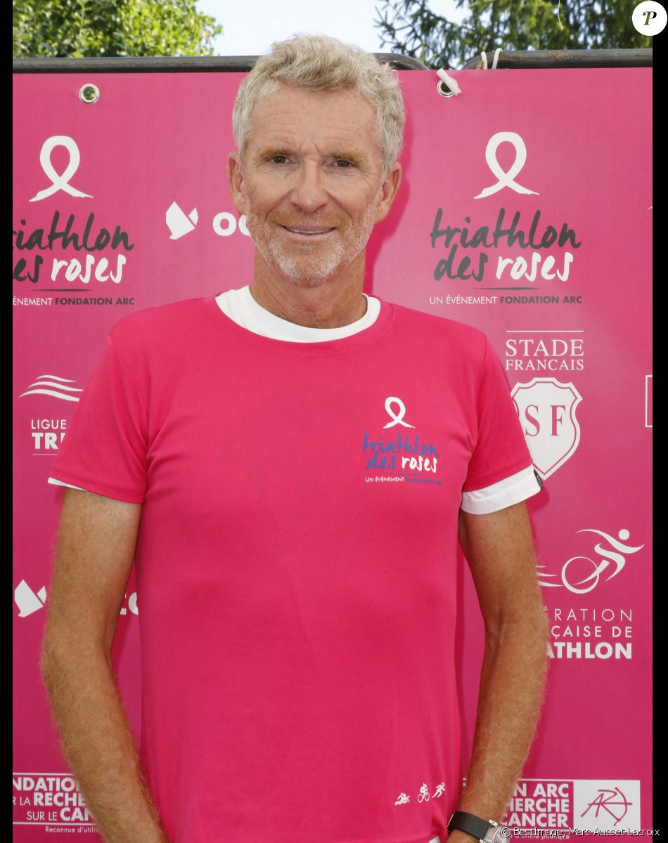 Denis Brogniart - 8e édition du "Triathlon des roses" au Stade Français dans le domaine de Saint Cloud. © Marc Ausset-Lacroix/Bestimage
