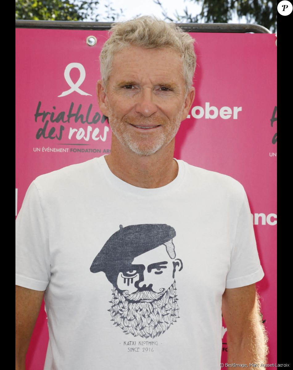 Denis Brogniart - 8ème édition du "Triathlon des roses" au Stade Français dans le domaine de Saint Cloud le 18 septembre 2021. © Marc Ausset-Lacroix/Bestimage