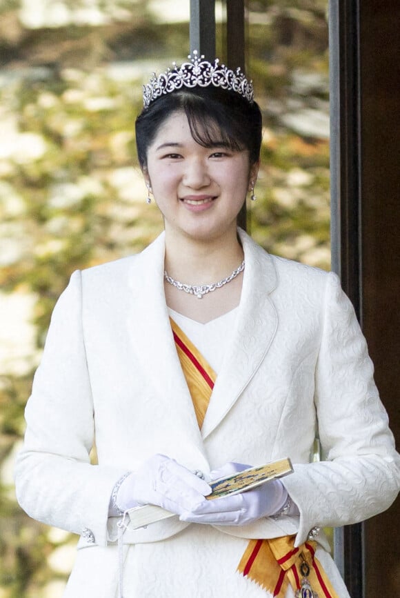La princesse Aiko du Japon accueille la presse au palais impérial pour son 20 ème anniversaire. Elle accède à la majorité. le 5 décembre 2021.