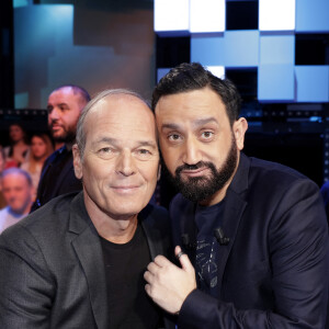 Exclusif - Laurent Baffie et Cyril Hanouna - Tournage de l'émission "Touche pas à mon poste" (TPMP) à Boulogne-Billancourt le 22 janvier 2018. © Cédric Perrin/Bestimage