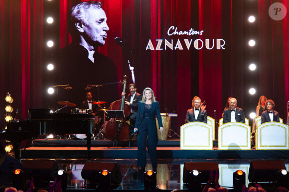 Exclusif - Sheila - Enregistrement de l'émission "Chantons Aznavour" aux Folies Bergère à Paris, diffusée le 10 décembre à 21h05 sur France 3 © Pierre Perusseau / Bestimage 