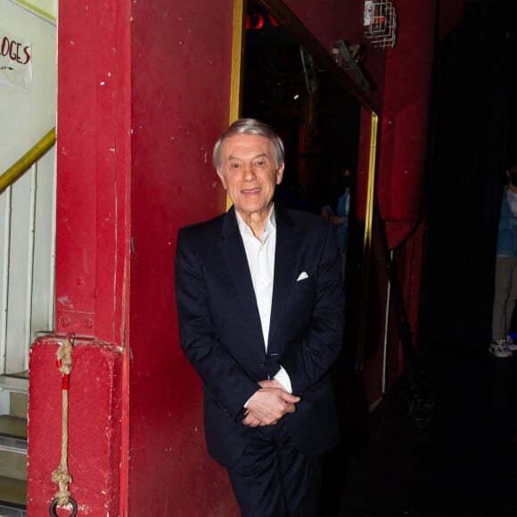 Exclusif - Salvatore Adamo - Backstage de l'enregistrement de l'émission "Chantons Aznavour" aux Folies Bergère à Paris, diffusée le 10 décembre à 21h05 sur France 3 © Pierre Perusseau / Bestimage 