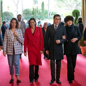 La princesse Stéphanie de Monaco et ses enfants, Louis Ducruet, Pauline Ducruet et Camille Gottlieb - Troisième jour du 44ème Festival International du Cirque de Monte-Carlo à Monaco le 19 janvier 2020. © Olivier Huitel / Pool Restreint Monaco / Bestimage