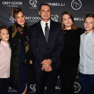 Exclusif - Jean Raymond Gottlieb entouré par sa famille, Maxime, Vanessa, son épouse, Camille, sa fille qu'il a eu avec la princesse Stéphanie de Monaco, et Thomas durant la présentation officielle de l'association Be Safe dont la présidente est Camille Gottlieb au MK sur le port de Monaco le 10 novembre 2018. © Bruno Bebert / Bestimage