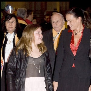 La princesse Stéphanie de Monaco et sa fille Camille Gottlieb au 34e Festival International du Cirque de Monte-Carlo, en 2010.