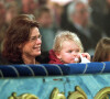 La princesse Stéphanie de Monaco et sa fille Camille Gottlieb au 26e Festival International du Cirque de Monte-Carlo, en 2002.