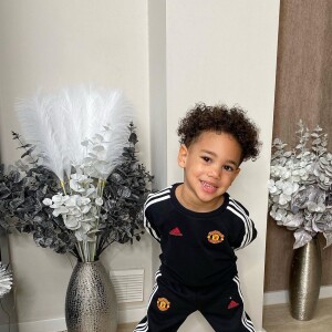 Swan le fils de Mélanie Da Cruz et Anthony Martial