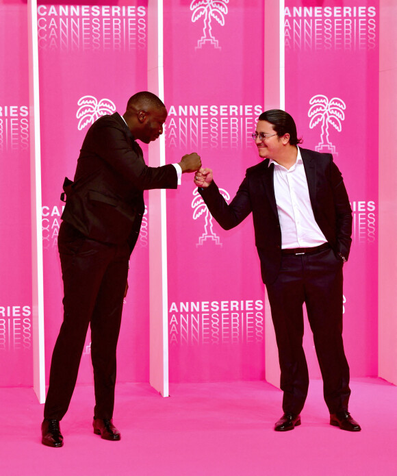 Saïdou Camara et Brahim Bouhlel - Soirée de clôture du festival Canneséries au palais des festivals à Cannes. Le 14 octobre 2020. © Bruno Bebert / Bestimage