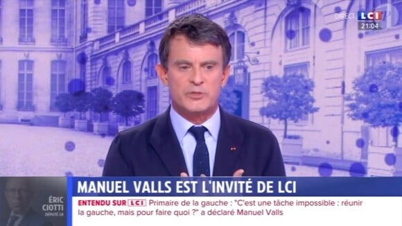 Manuel Valls est L'invité politique présenté par Ruth Elkrief sur LCI le 13 décembre 2021