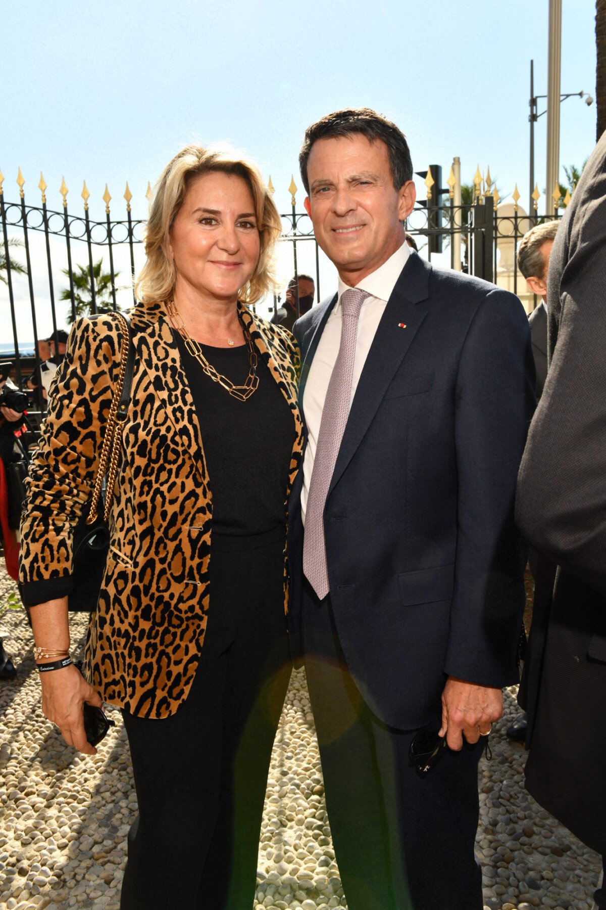 Photo Manuel Valls et sa femme Susana Gallardo lors des Entretiens de