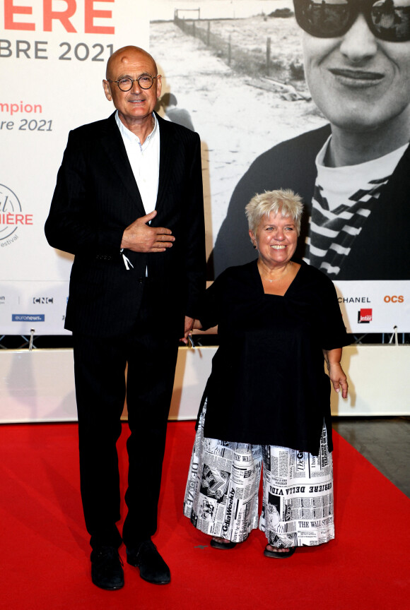 Benoist Gérard et sa femme Mimie Mathy - Cérémonie d'ouverture du Festival Lumière 2021 à Lyon le 9 octobre 2021. © Dominique Jacovides / Bestimage