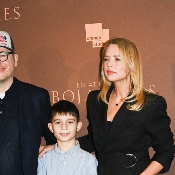 Olivier Bourdeaut, Régis Roinsard, Solan Machado-Graner, Virginie Efira, Clare Manchon et Olivier Manchon - Avant-première du film "En Attendant Bojangles" au cinéma Pathé Opéra à Paris. Le 16 décembre 2021. © Coadic Guirec/Bestimage