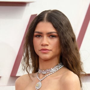 Zendaya lors de la 93ème cérémonie des Oscars dans la gare Union Station à Los Angeles, le 25 avril 2021.