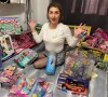 Amandine Pellissard entourée de cadeaux sur Instagram