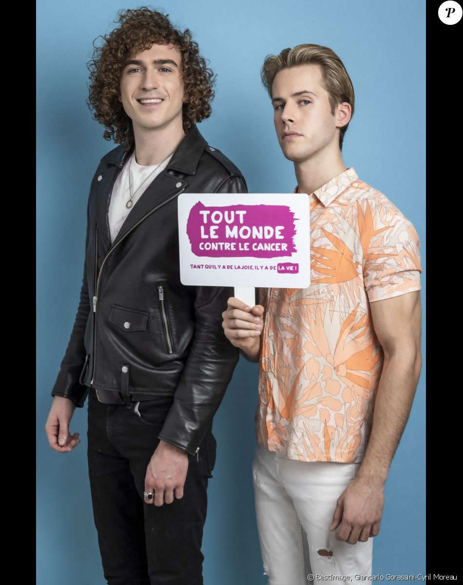 Exclusif - Ofenbach (Dorian Lauduique et César de Rummel) - Backstage de l'émission "Tout le monde chante contre le cancer" au Palais des Congrès à Paris, diffusée le 23 décembre sur W9. © Giancarlo Gorassini-Cyril Moreau / Bestimage