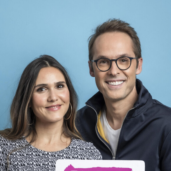 Exclusif - Damien Thévenot et Joyce Jonathan - Backstage de l'émission "Tout le monde chante contre le cancer" au Palais des Congrès à Paris, diffusée le 23 décembre sur W9. © Giancarlo Gorassini-Cyril Moreau / Bestimage