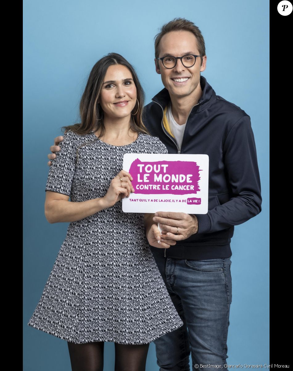 Exclusif - Damien Thévenot et Joyce Jonathan - Backstage de l'émission "Tout le monde chante contre le cancer" au Palais des Congrès à Paris, diffusée le 23 décembre sur W9. © Giancarlo Gorassini-Cyril Moreau / Bestimage