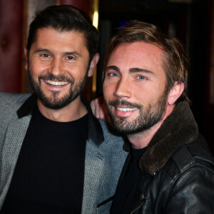 Christophe Beaugrand et son mari Ghislain Gelin - Avant-Première du film "Aline" au Grand Rex à Paris le 25 octobre 2021. © Veeren/Bestimage