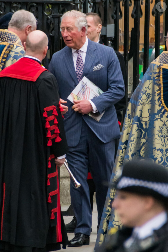 Le prince Charles, prince de Galles - La famille royale d'Angleterre lors de la cérémonie du Commonwealth en l'abbaye de Westminster à Londres, le 9 mars 2020. 