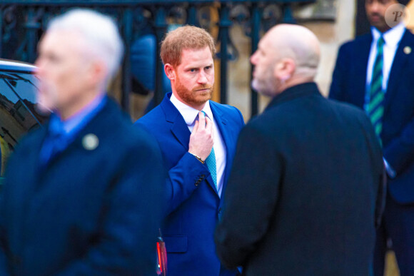 Prince Harry - La famille royale d'Angleterre lors de la cérémonie du Commonwealth en l'abbaye de Westminster à Londres, le 9 mars 2020. 