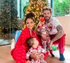 M. Pokora, Christina Milian et leurs fils Kenna et Isaiah à Noël.