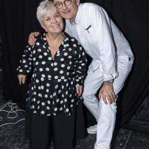 Exclusif - Mimie Mathy et son mari Benoist Gérard - Surprises - Backstage de l'enregistrement de l'émission "La Chanson secrète 4", qui sera diffusée le 4 janvier 2020 sur TF1, à Paris. Le 17 décembre 2019 © Gaffiot-Perusseau / Bestimage 