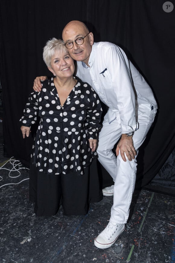 Exclusif - Mimie Mathy et son mari Benoist Gérard - Surprises - Backstage de l'enregistrement de l'émission "La Chanson secrète 4", qui sera diffusée le 4 janvier 2020 sur TF1, à Paris. Le 17 décembre 2019 © Gaffiot-Perusseau / Bestimage 