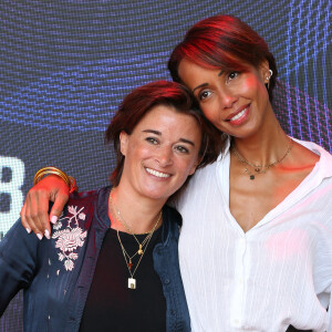 Rencontre avec Sonia Rolland et Béatrice de la Boulaye lors du Festival Series Mania à Lille, France, le 30 août 2021. © Stéphane Vansteenkiste/Bestimage