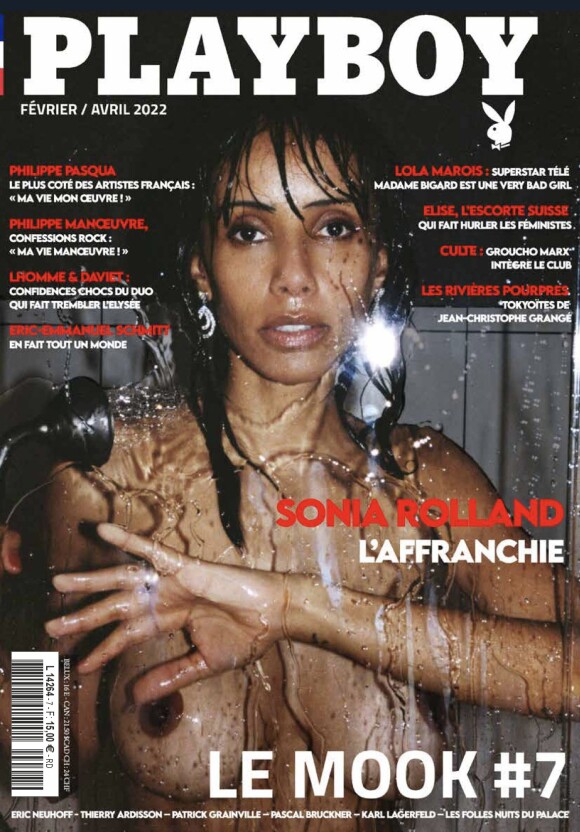 Sonia Rolland en couverture du magazine "Playboy France", février/avril 2022.