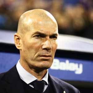 Zinedine Zidane lors du match de la Coupe du Roi "Real Zaragoza - Real Madrid" à Zaragoza, le 30 janvier 2020.