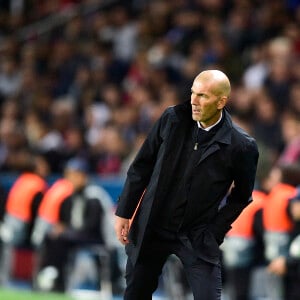 Zinédine Zidane - Match UEFA Ligue des Champions groupe A, opposant le Paris Saint-Germain (PSG) au Real Madrid au Parc des Princes à Paris, le 18 septembre 2019. © Jean-Baptiste Autissier/Panoramic/Bestimage