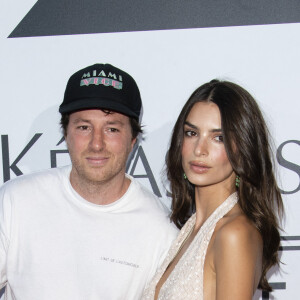 Jean Imbert et Emily Ratajkowski - Soirée Kerastase au port Debilly à Paris le 26 juin 2019. © Pierre Perusseau/Bestimage 