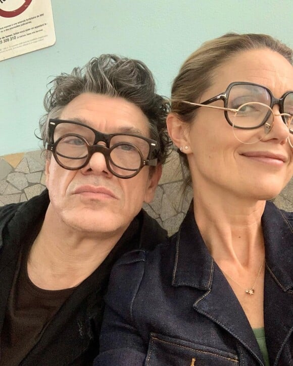 Marc Lavoine et Barbara Schulz sur Instagram. Le 16 septembre 2021.