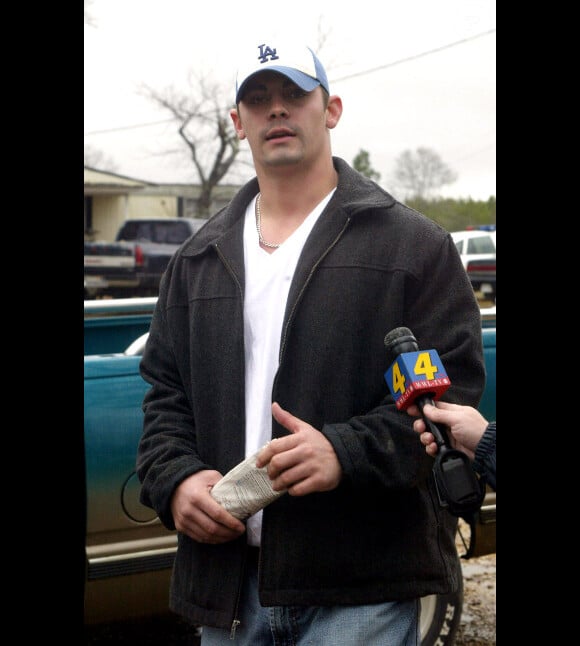 Jason Alexander, ex-mari de Britney Spears, en janvier 2004 à Kentwood en Louisiane.