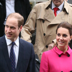 Catherine Kate Middleton, la duchesse de Cambridge enceinte et le prince William visitent la fondation "The Door/City Kids" lors de leur voyage officiel à New York, le 9 décembre 2014.